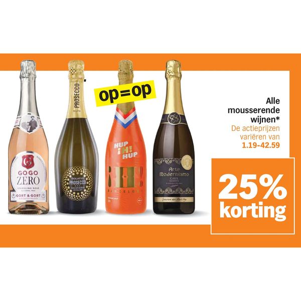 Alle mousserende wijnen