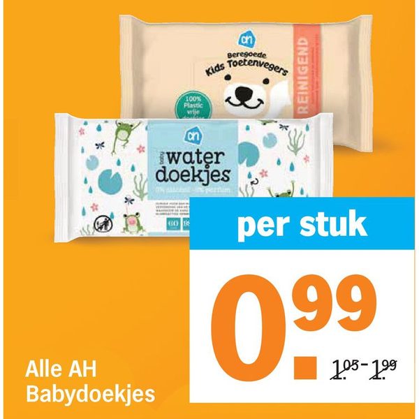 Alle AH Babydoekjes