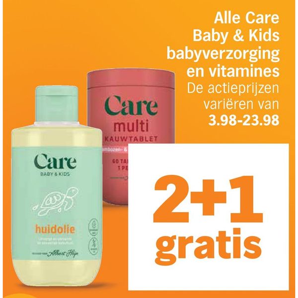 Alle Care Baby & Kids babyverzorging en vitamines