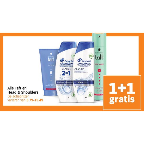 Alle Taft en Head & Shoulders