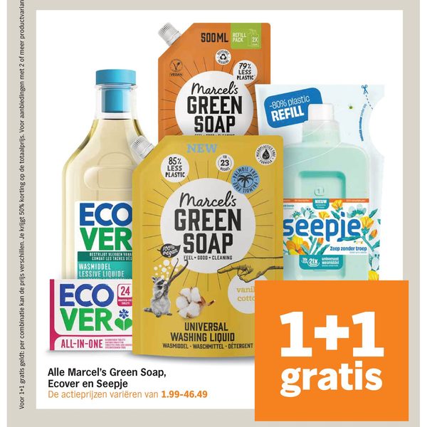Alle Marcel's Green Soap, Ecover en Seepje