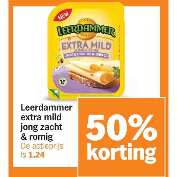 Leerdammer extra mild jong zacht & romig