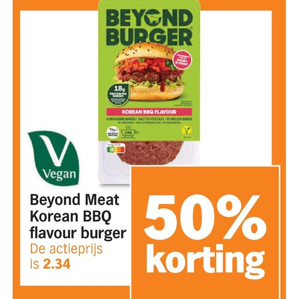 Beyond Meat Korean BBQ flavour burger