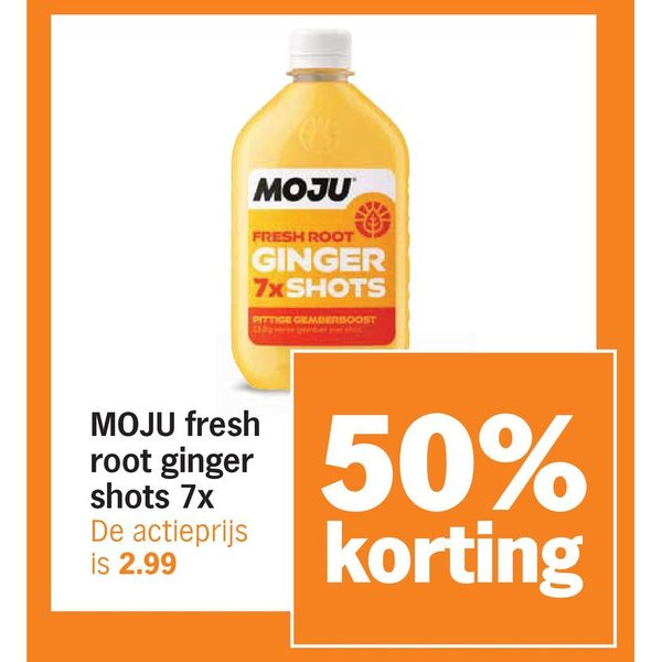 MOJU fresh root ginger shots 7x