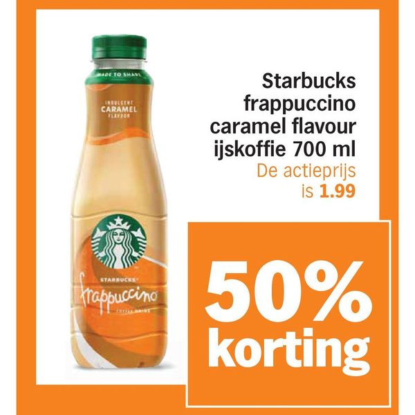 Starbucks frappuccino caramel flavour ijskoffie 700 ml