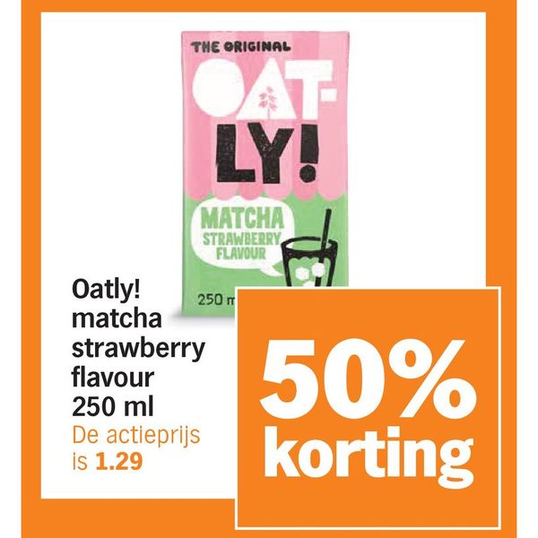 Oatly! matcha strawberry flavour 250 ml