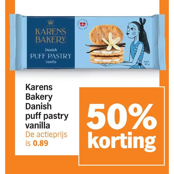 Karens Bakery Danish puff pastry vanilla