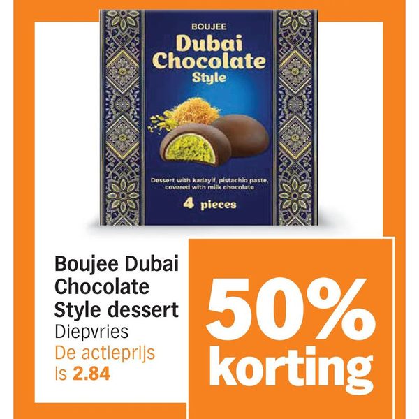 Boujee Dubai Chocolate Style dessert Diepvries