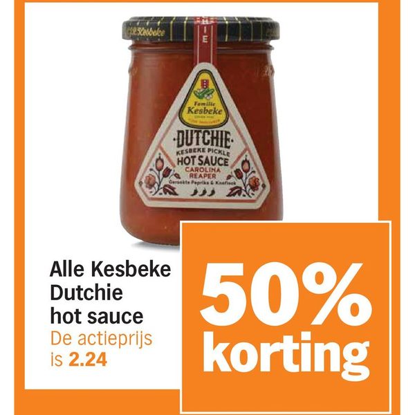 Alle Kesbeke Dutchie hot sauce