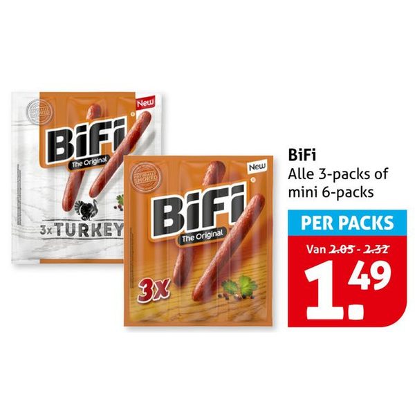 BiFi 3-packs or mini 6-packs