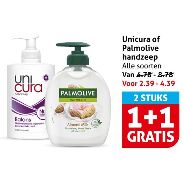 Unicura of Palmolive handzeep
