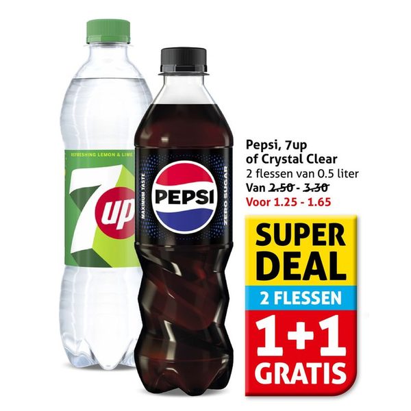 Pepsi, 7up of Crystal Clear