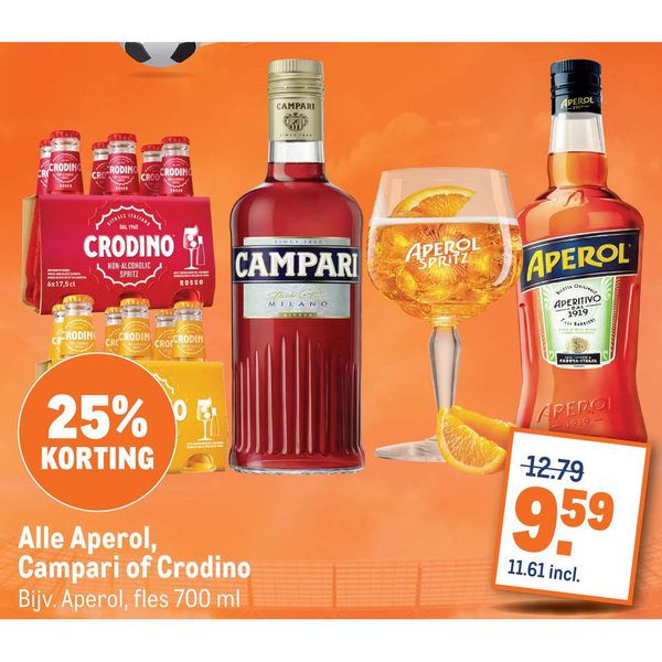 Alle Aperol, Campari of Crodino