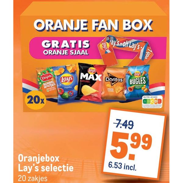 Oranjebox Lay's selectie