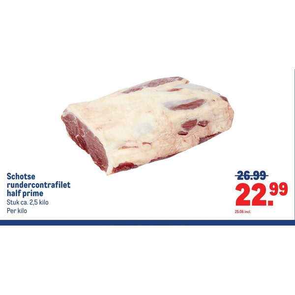 Schotse rundercontrafilet half prime