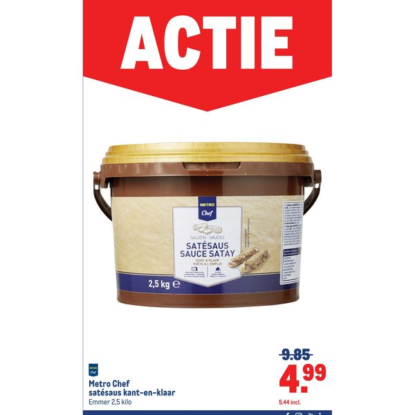 Metro Chef satésaus kant-en-klaar