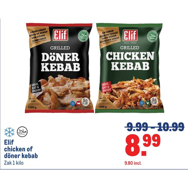 Elif chicken of döner kebab