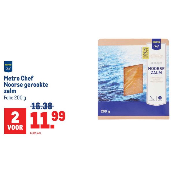 Metro Chef Noorse gerookte zalm