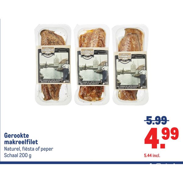 Gerookte makreelfilet