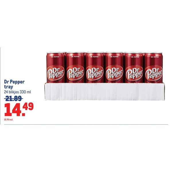 Dr Pepper tray