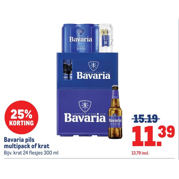 Bavaria pils multipack of krat