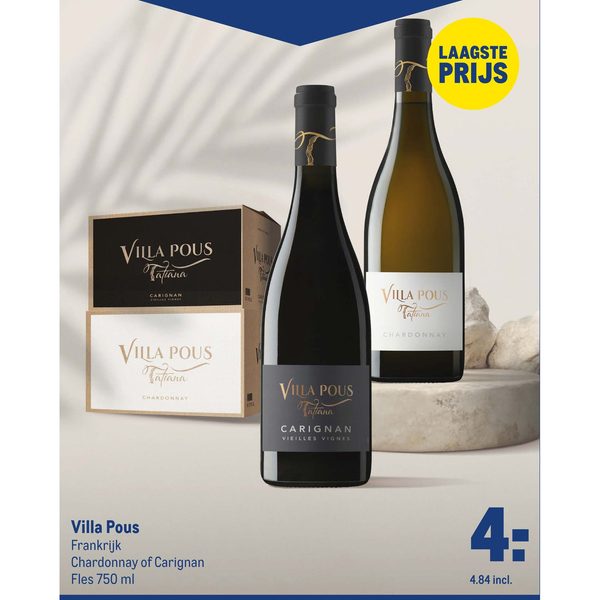Villa Pous Chardonnay of Carignan