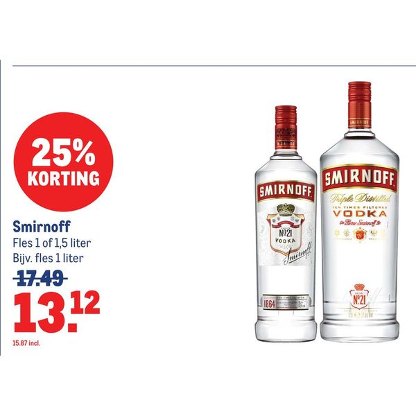 Smirnoff vodka