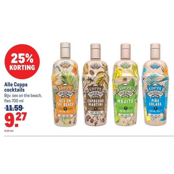 Alle Coppa cocktails