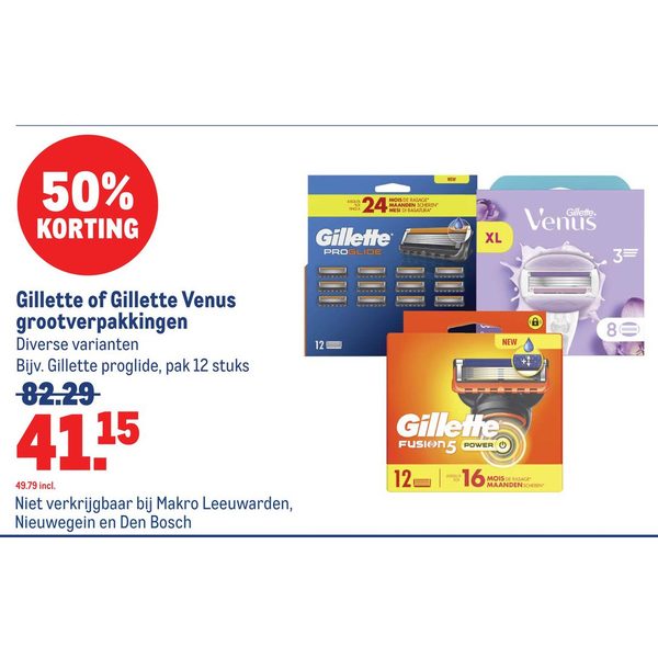 Gillette of Gillette Venus grootverpakkingen