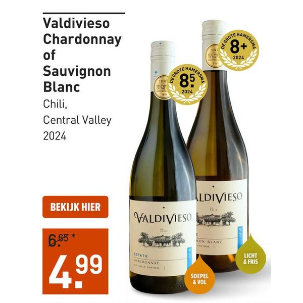 Valdivieso Chardonnay of Sauvignon Blanc