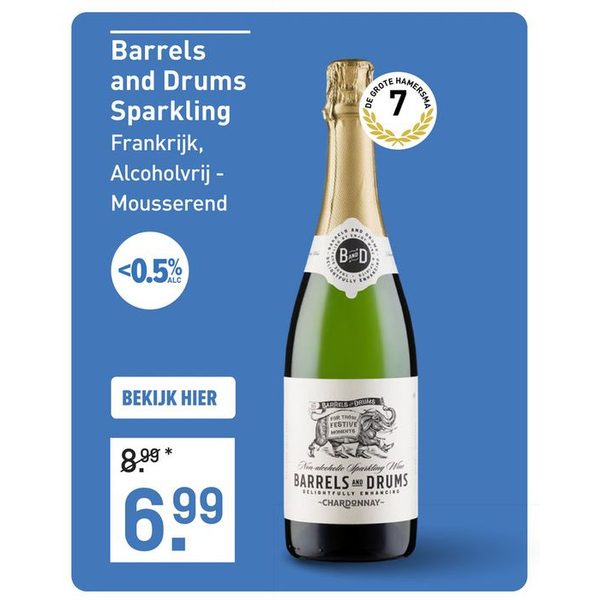 Barrels and Drums Sparkling Alcoholvrij