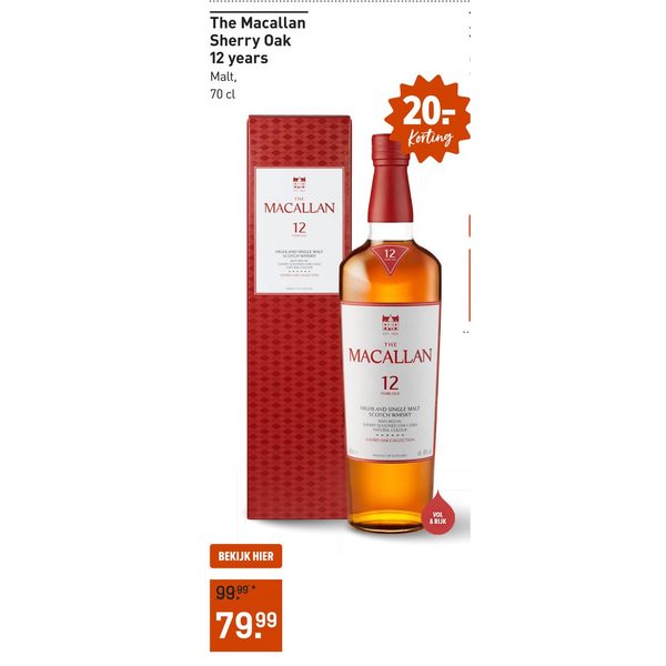 The Macallan Sherry Oak 12 years