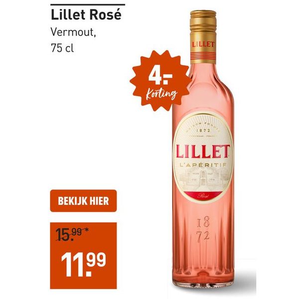 Lillet Rosé Vermout