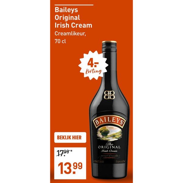 Baileys Original Irish Cream Creamlikeur