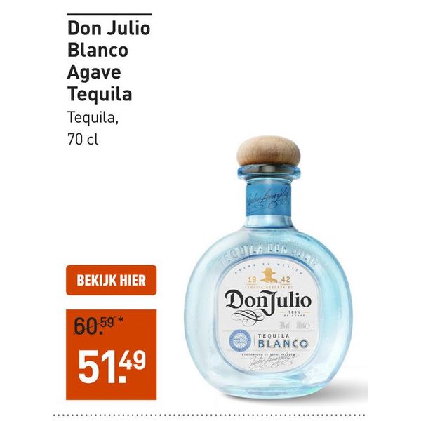 Don Julio Blanco Agave Tequila