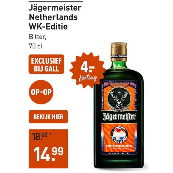 Jägermeister Netherlands WK-Editie
