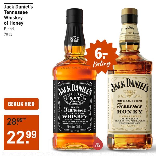 Jack Daniel’s Tennessee Whiskey of Honey Blend