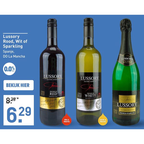 Lussory Rood, Wit of Sparkling