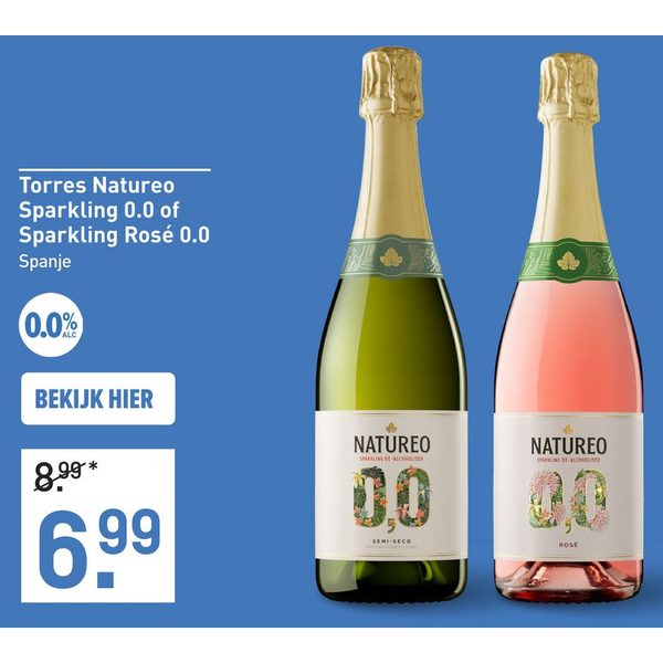 Torres Natureo Sparkling 0.0 of Sparkling Rosé 0.0