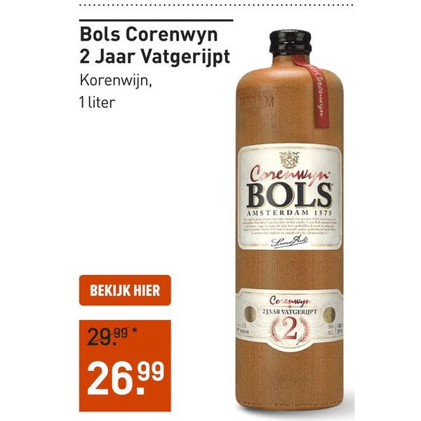 Bols Corenwyn 2 Jaar Vatgerijpt
