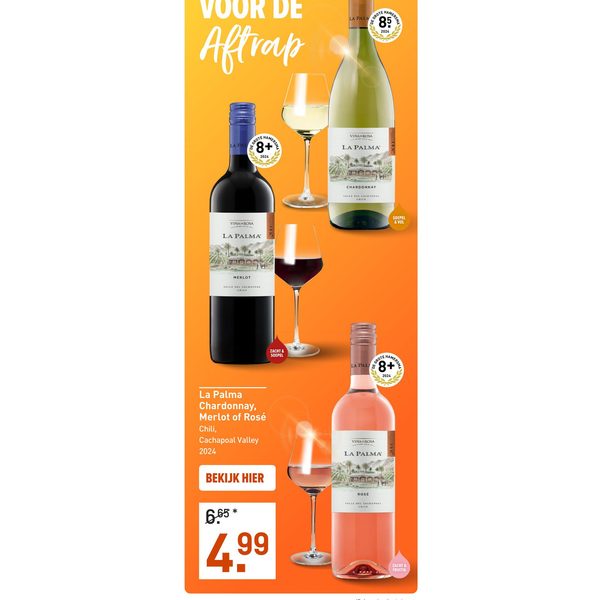 La Palma Chardonnay, Merlot of Rosé