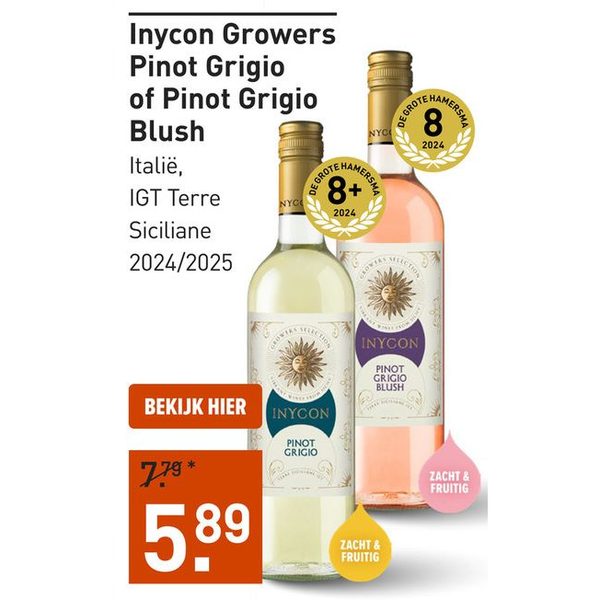 Inycon Growers Pinot Grigio of Pinot Grigio Blush