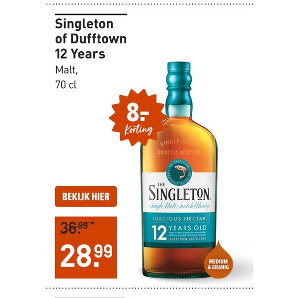 Singleton of Dufftown 12 Years Malt