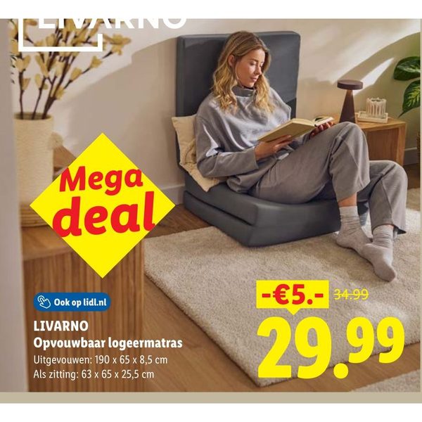 LIVARNO Opvouwbaar logeermatras