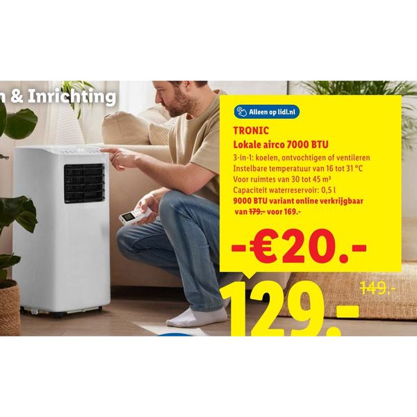 TRONIC Lokale airco 7000 BTU