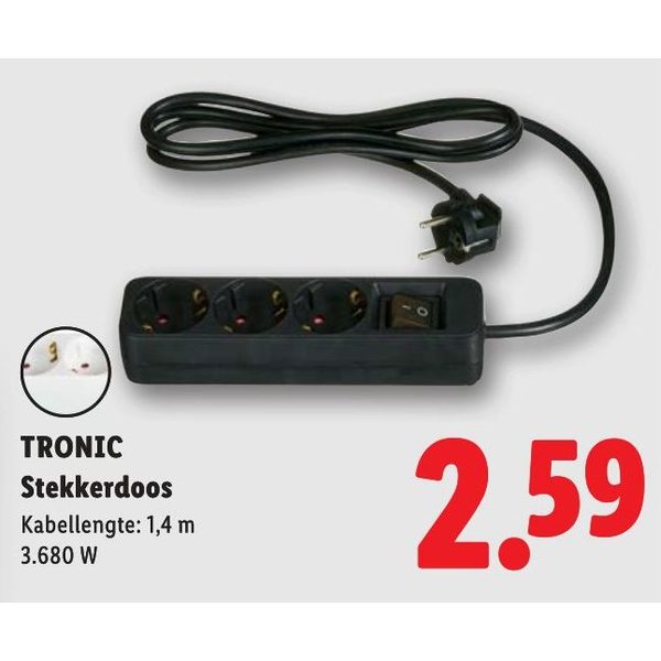TRONIC Stekkerdoos