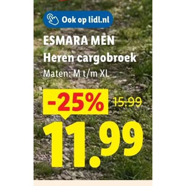 ESMARA MEN Heren cargobroek