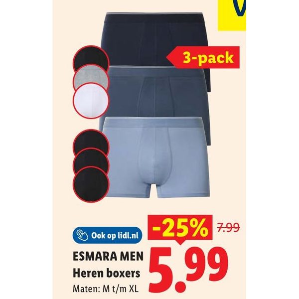 ESMARA MEN Heren boxers