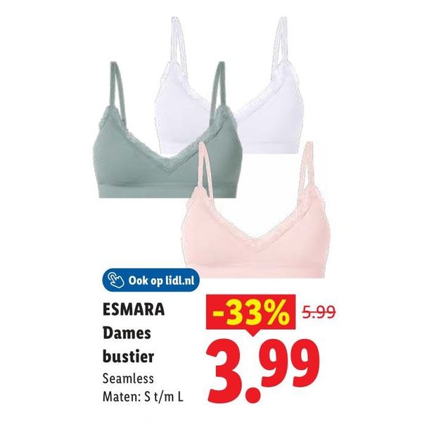 ESMARA Dames bustier Seamless