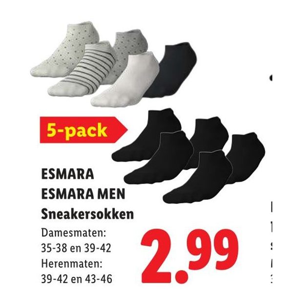 ESMARA MEN Sneakersokken